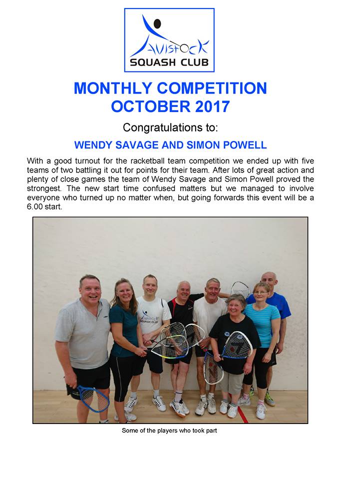 Club Night Competition Winners